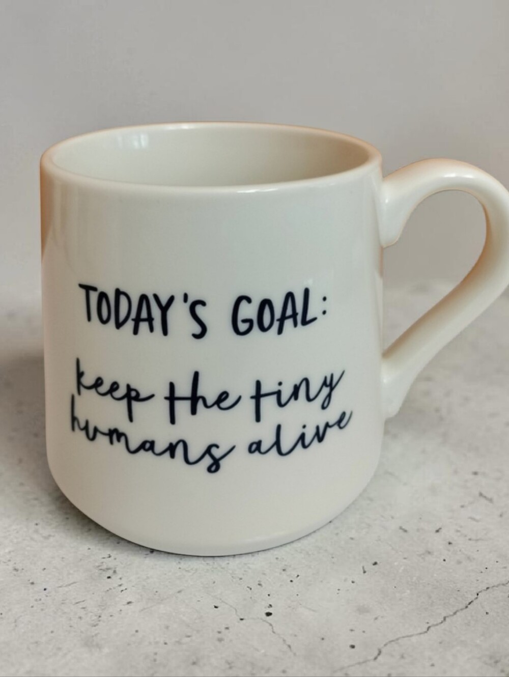 Threshold White Mug "Keep The Tiny Humans Alive"